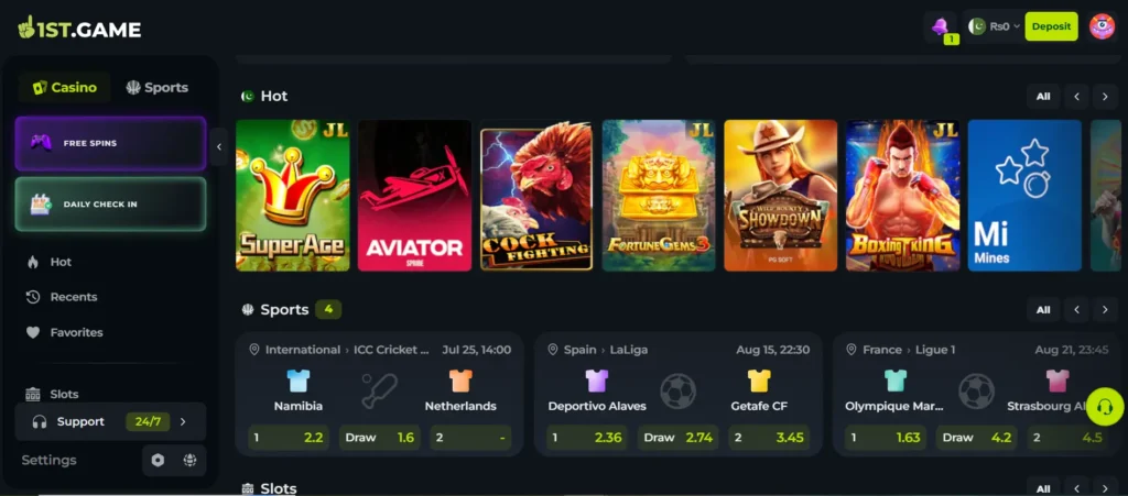 1st Game APK Image 2