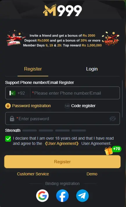 M999 Game Register