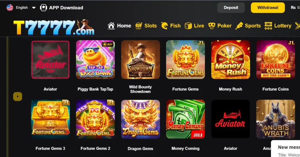 T7777 Game New Games