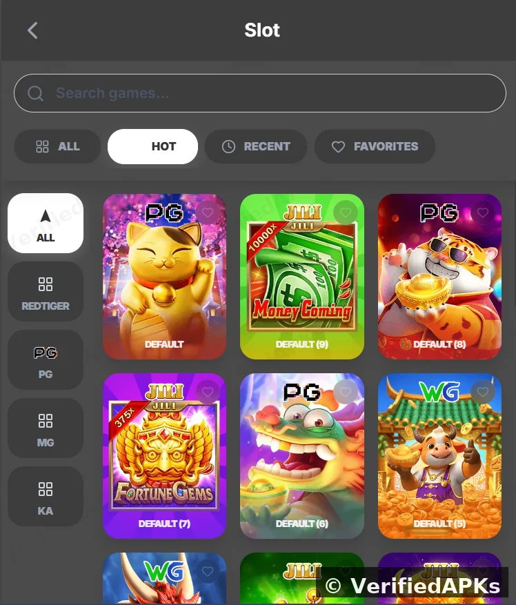 Dedicated visual menu of the IK786 Game for colorful, server-verified matching activities.