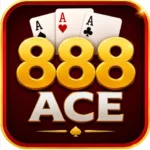 888Ace game official application logo icon featuring three aces and gold lettering