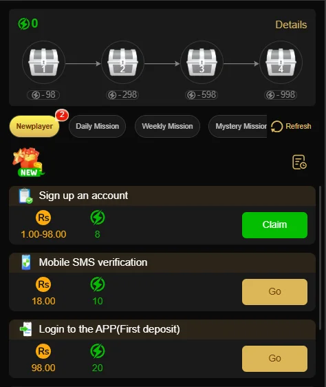PKR 98 Game Mission Image
