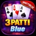 3 Patti Blue official game APK logo with 3Pattiblue verification seal for Android
