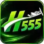 H555 Game official logo with green aviation flight logo