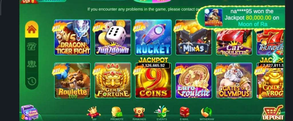 The home dashboard of 3 Patti Gold showing active card tables, multiplayer lobbies, and active balance menus on an Android phone.